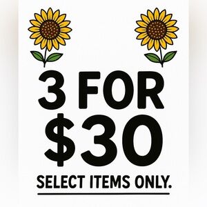🌻🌻3 for $30 🌻🌻